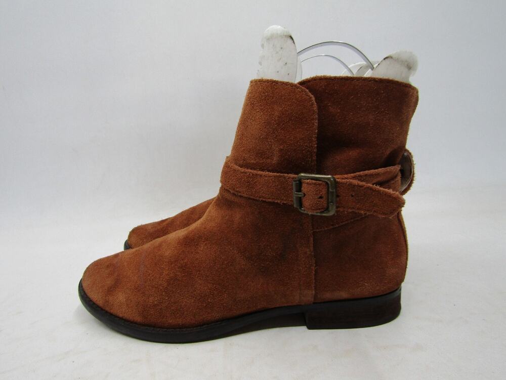 Sam Edelman Womens Size 8.5 M Brown Suede Buckle Ankle Fashion Boots Bootie